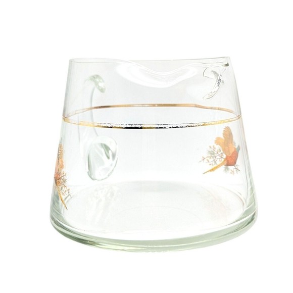 West Virginia Glass Specialty Pheasant In Flight Small Pitcher, Hard to Find - Picture 10 of 11